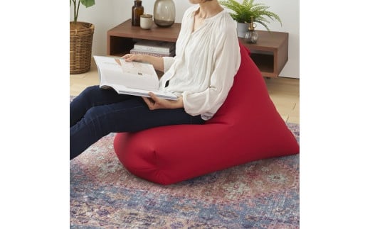 【a031】ビーズクッション　レゴリス（カーキ・デニム生地）【配送不可地域：沖縄県、離島】