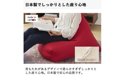 【a028】ビーズクッション　レゴリス（ベージュ・オックス生地）【配送不可地域：沖縄県、離島】