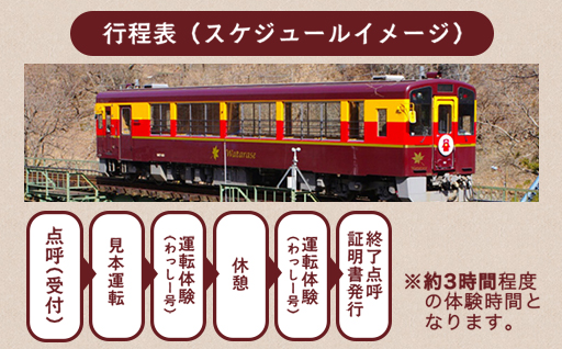 【a221】わたらせ渓谷鐵道　トロッコわっしー号運転体験 プレミアム貸切体験プラン