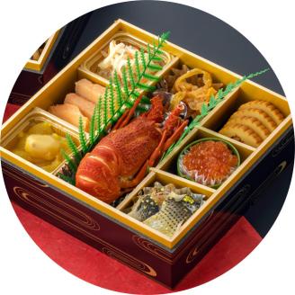 【128】おざわの特選おせち3段重(そば4人前付き)