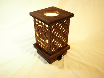 【267】みどりの杉あかり　直方体タイプ（みどりの幾何学模様）