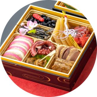 【128】おざわの特選おせち3段重(そば4人前付き)