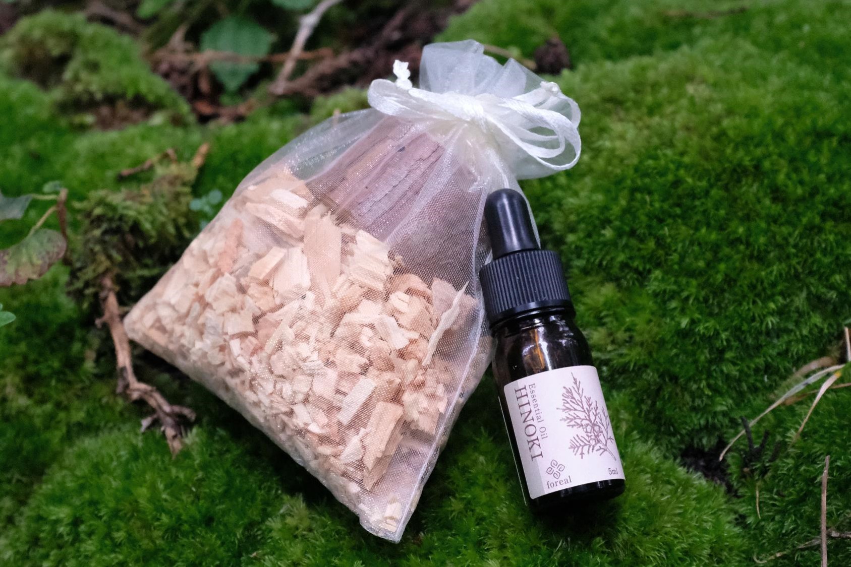 【255】森の香。HINOKI（WOODディフューザー付き）