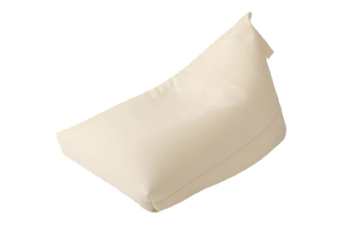 【a143】ビーズクッション　クロス（アイボリー）