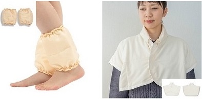 【162】あったかシルクわたの足首ポカポカと肩当のセット