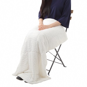 【158】手洗いOK　群馬県産シルクわたのひざ掛