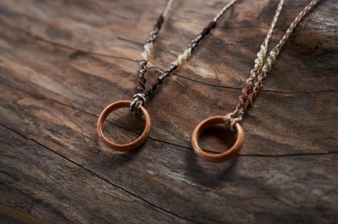 【262】指輪ペンダント【桜】