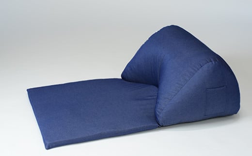 【a042】スマホソファ（ネイビー・デニム生地）【配送不可地域：沖縄県、離島】