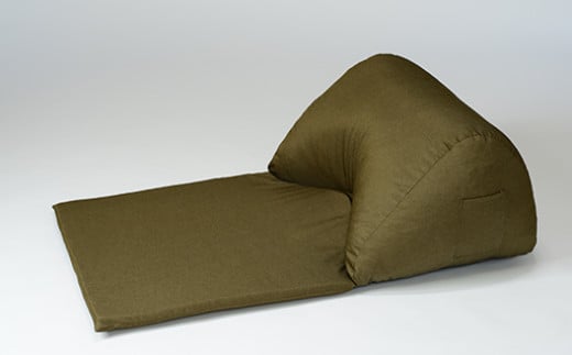 【a073】スマホソファ（カーキ・デニム生地）【配送不可地域：沖縄県、離島】