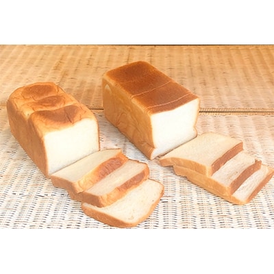 地球屋パン工房『ハニーブレッドダブルバター』と『ハニーブレッド極』2本(各2斤)セット【配送不可地域：離島・沖縄県】