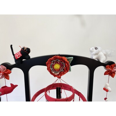 地球屋プレミアムつるし飾り(つるし雛)　向い干支(丑と未)