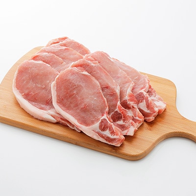 上州麦豚　ローススライス(トンテキ用)約1kg【配送不可地域：離島】