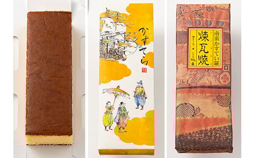 南蛮かすてい羅 煉瓦焼 1本 日本茶 ほうじ茶 煎茶 抹茶 お茶請け しっとり 老舗 伝統製法 添加物不使用 栄養たっぷり 贈り物 ギフト 手土産 おみやげ 安心 安全 F21K-668