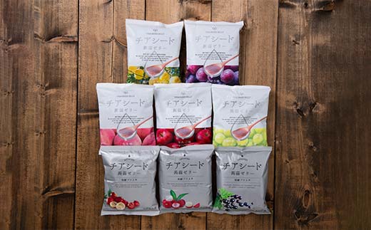 チアシード 蒟蒻ゼリー 8種（各袋10個入り）セット F21K-468