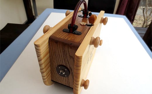 手回しオルゴールGARYU-BAG マイク出力あり F21K-297