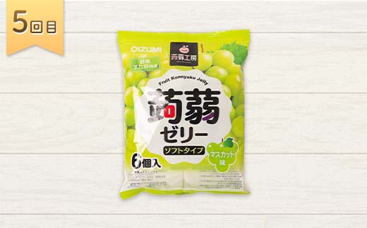 5か月連続お届け蒟蒻ゼリー定期便　540粒　ゼリーのある暮らしセット F21K-480