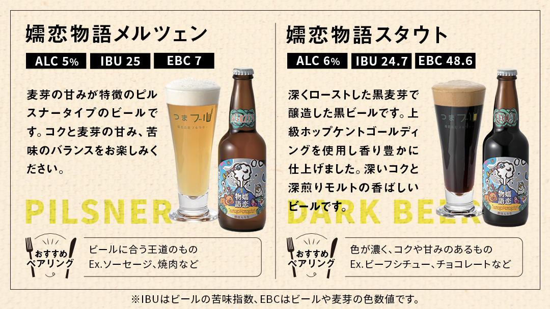 【 のし対応 】 嬬恋物語 6本 セット ビール 地ビール お酒 酒 アルコール 瓶 飲み比べ 330ml 嬬恋高原ブルワリー 熨斗対応 [AA010tu]