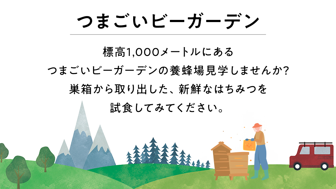 つまごいビーガーデン 養蜂場 見学プラン (1名) 養蜂場見学ツアー はちみつ 体験 旅行 [AC008tu]