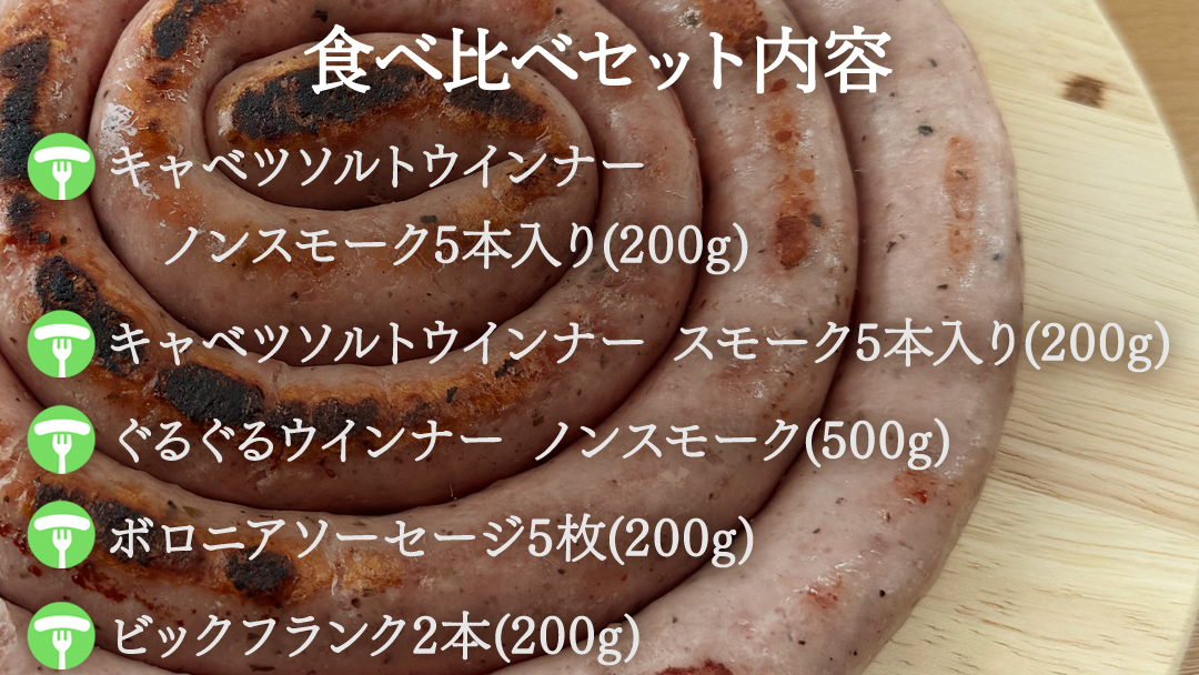 ウインナー 5種 食べ比べ セット つまごいキャベツ入り ソーセージ 豚肉 スモーク キャベツ 冷凍 お弁当 弁当 おかず おつまみ BBQ バーベキュー パーティー [AH045tu]