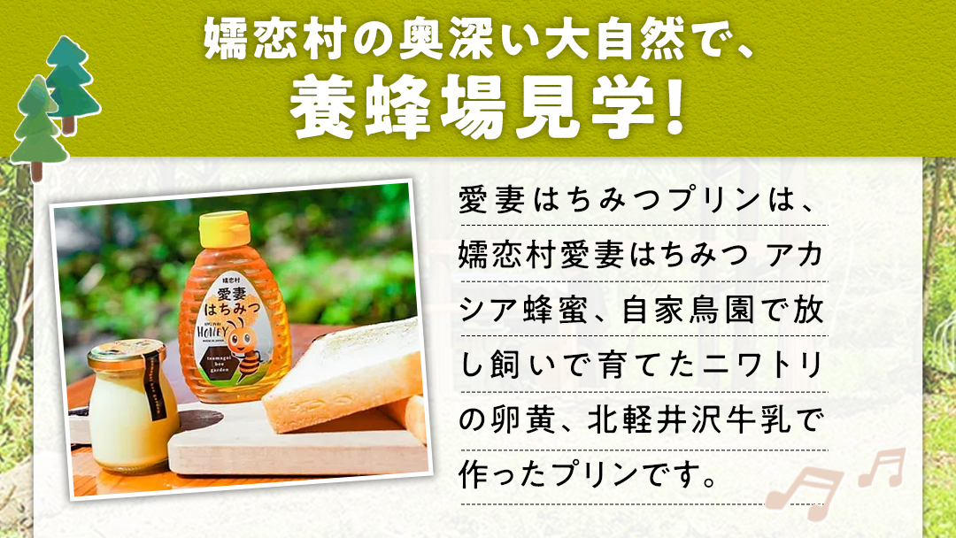 つまごいビーガーデン お食事付き 養蜂場 見学プラン (1名) 養蜂場見学ツアー はちみつ 体験 旅行 [AC009tu]