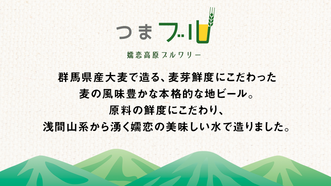クラフトビール 群馬麦酒 6本 セット ＜季節のビール＞ ビール 地ビール お酒 酒 アルコール 瓶 飲み比べ 330ml 嬬恋高原ブルワリー [AA001tu]