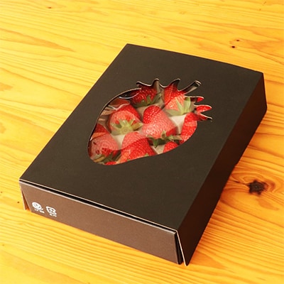 森林の力で育った朝摘みいちご1箱　【12～16粒入り】【配送不可地域：離島・北海道・沖縄県・中国・四国・九州】