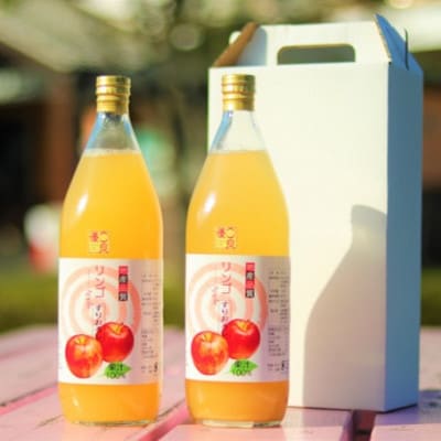 【川場村産】 すりおろしりんごジュース2本セット