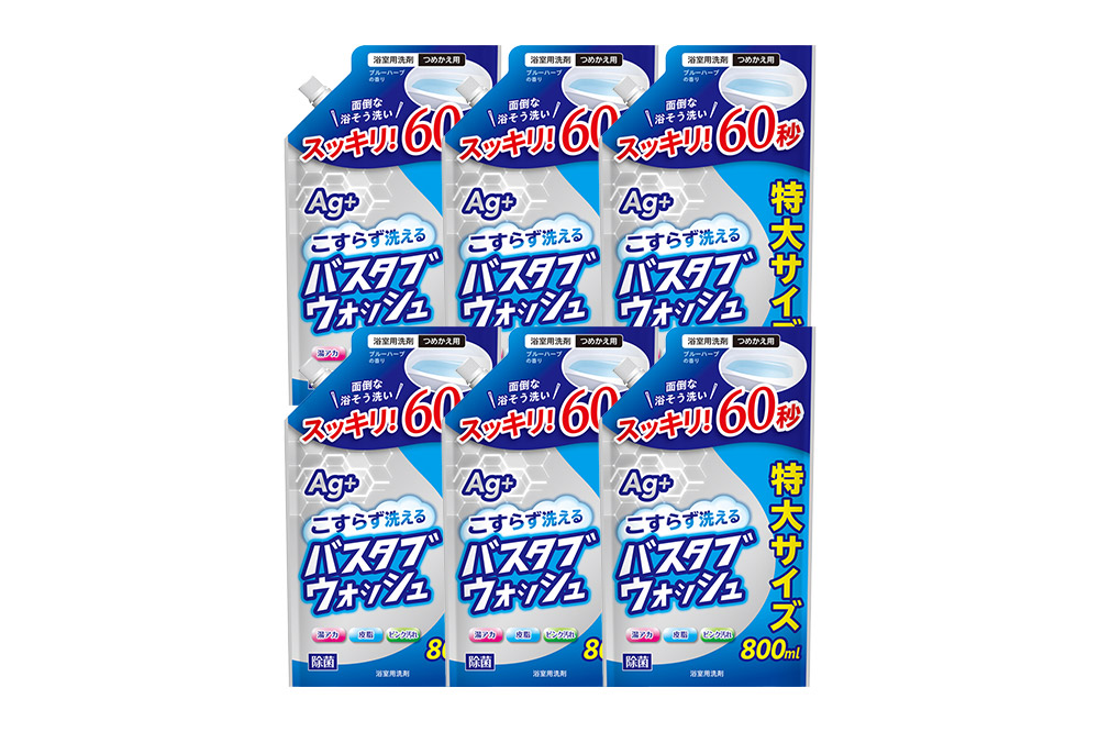 第一石鹸 バスタブウォッシュ 詰替用 800ml×6個 湯アカ・皮脂汚れをすっきり落とす。