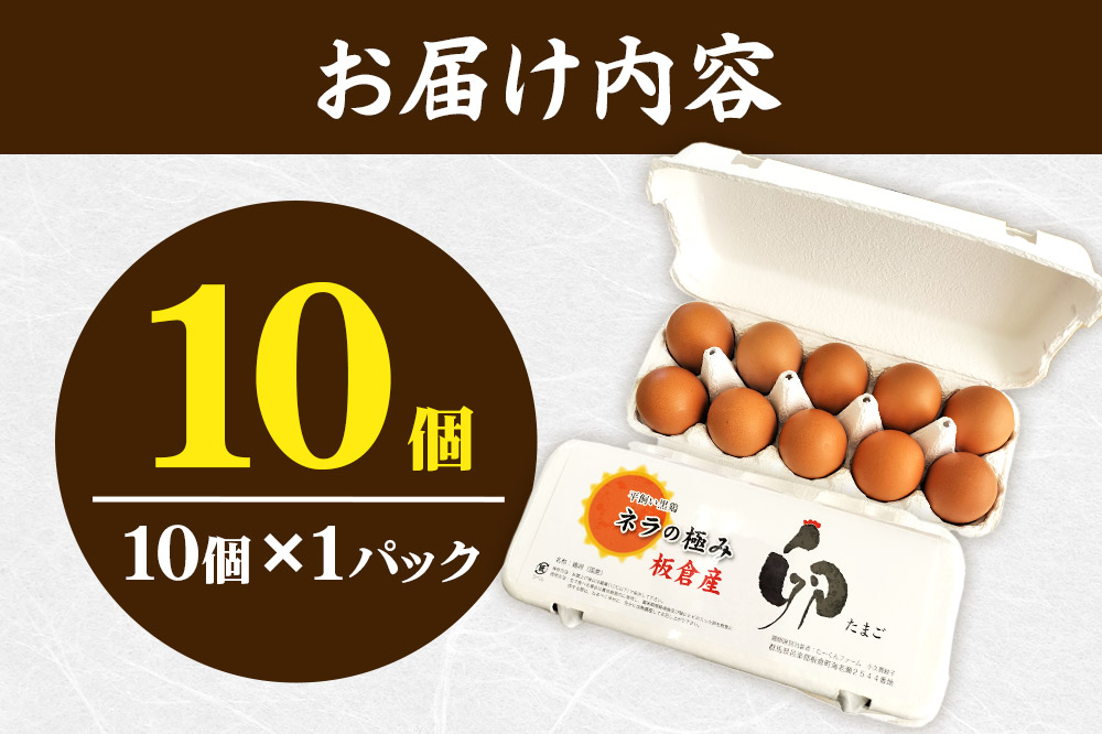 ネラの極み 卵 たまご 10個（10個×1パック）