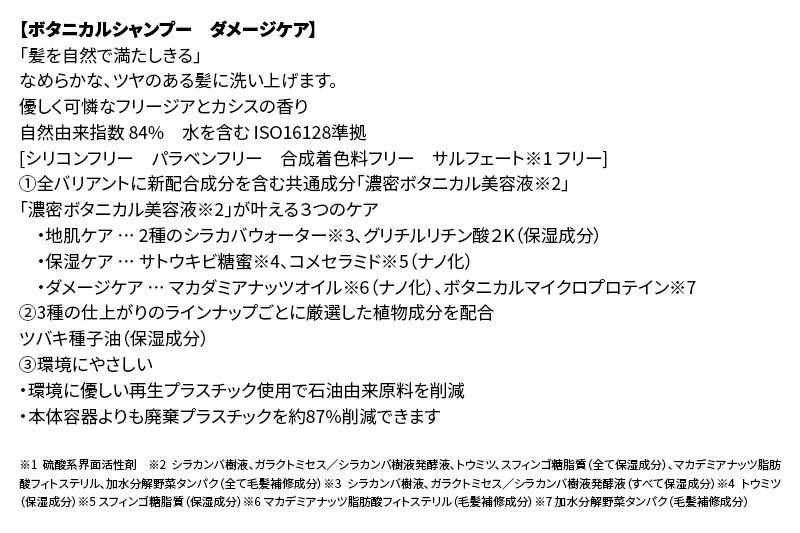 BOTANIST ボタニスト ボタニカルシャンプー 大容量詰替 単品【ダメージケア】
