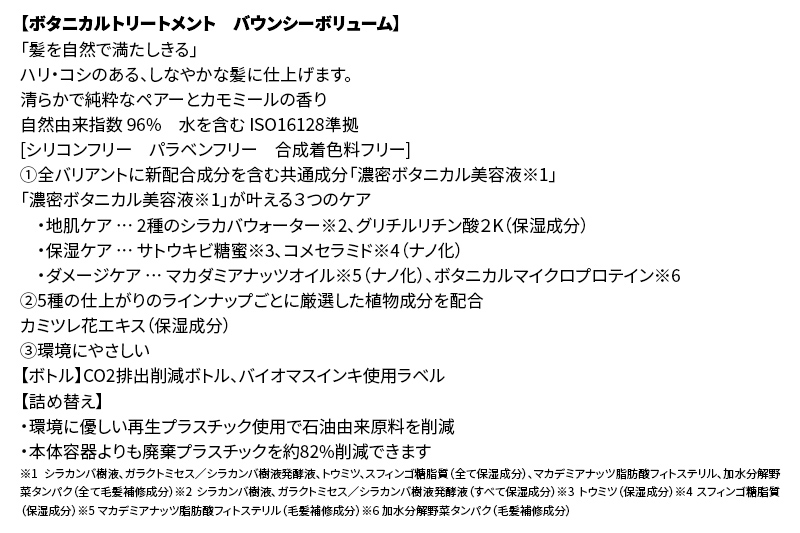 《訳あり品》 BOTANIST ボタニスト ボタニカルトリートメント 単品【バウンシーボリューム】