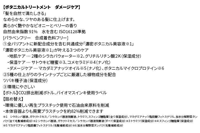 《訳あり品》 BOTANIST ボタニスト ボタニカルトリートメント 単品【ダメージケア】