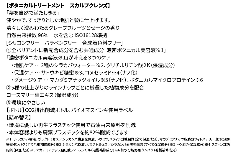 《訳あり品》 BOTANIST ボタニスト ボタニカルトリートメント 詰替 単品【スカルプクレンズ】【クロネコゆうパケット】