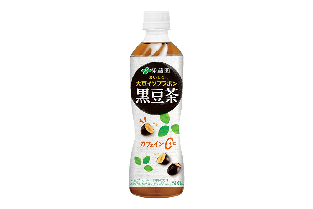 《定期便3ヶ月》おいしく大豆イソフラボン黒豆茶 500ml×24本【2ケース】