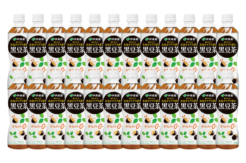おいしく大豆イソフラボン黒豆茶　500ml×24本【1ケース】