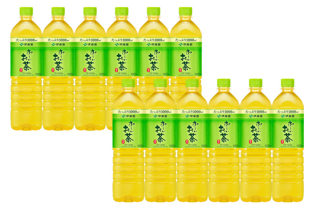 《定期便3ヶ月》お～いお茶 緑茶 伊藤園 ＜1L×12本＞【2ケース】 [ふるさと納税 お茶 緑茶 ペットボトル 国産 伊藤園]