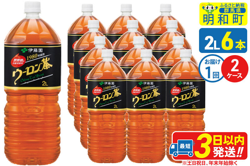 ウーロン茶 伊藤園 ＜2L×6本＞【2ケース】1回のみ [ふるさと納税 お茶 ウーロン茶 ペットボトル 国産 まとめ買い 伊藤園]