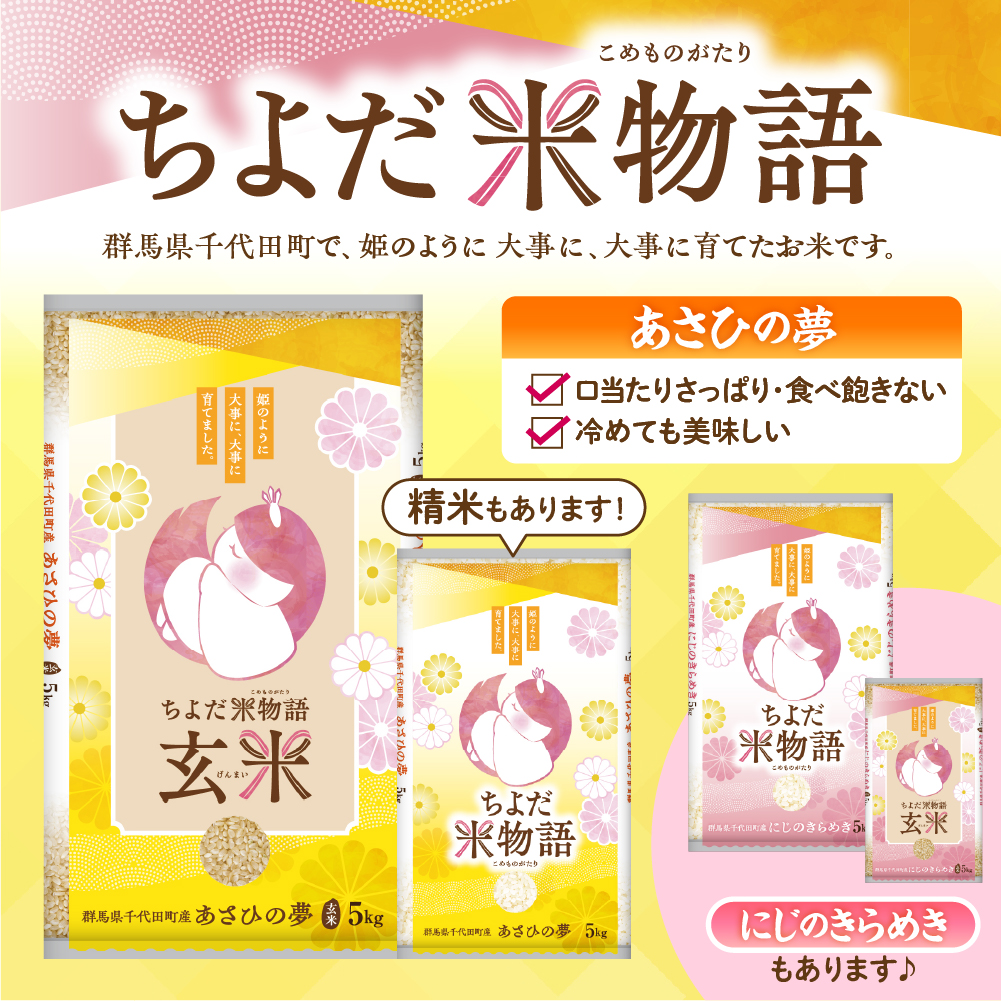 2026年4月発送【令和7年度産】群馬県千代田町産 あさひの夢 5kg×1袋 (玄米) 群馬県 千代田町