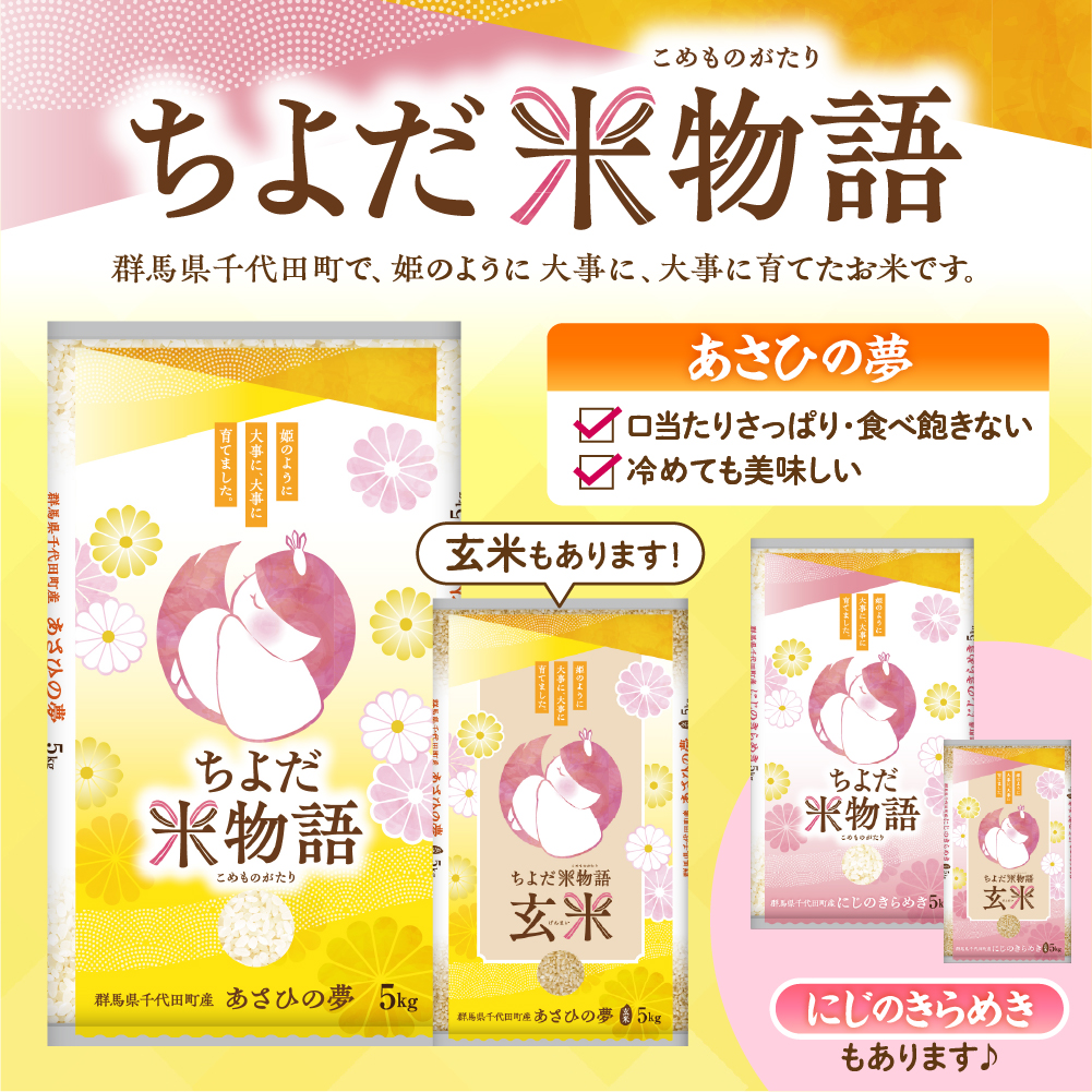 2026年4月発送【令和7年度産】群馬県千代田町産 あさひの夢 5kg×2袋 (精米) 群馬県 千代田町