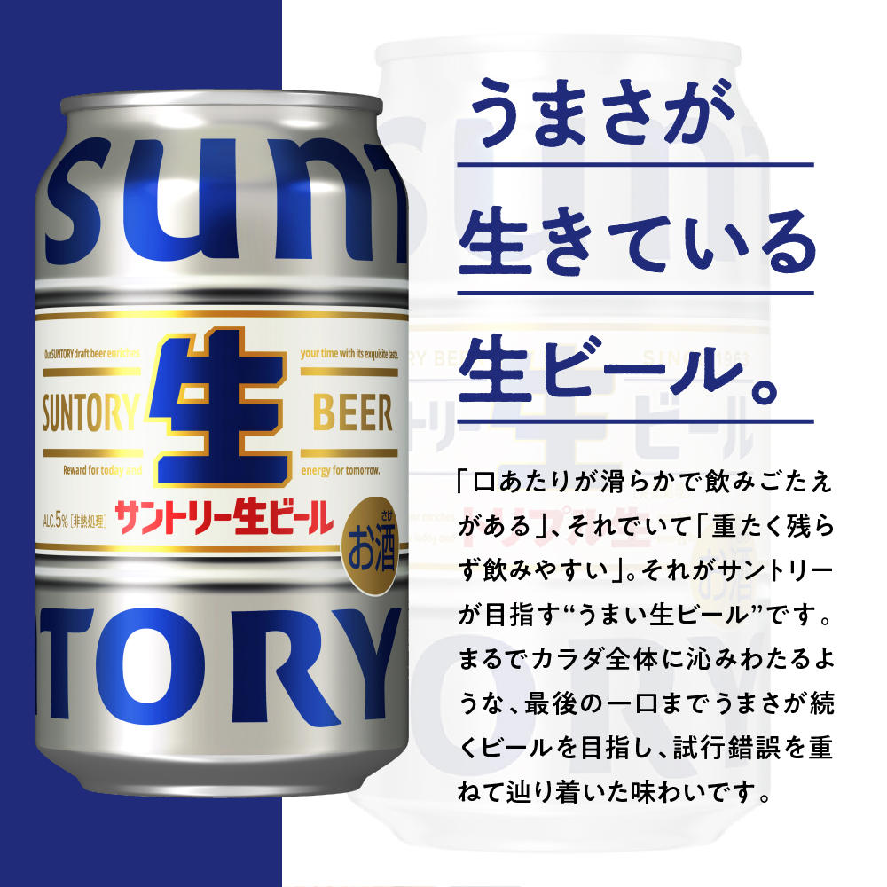 【期間限定】【2箱セット】サントリー 生ビール トリプル生 350ml×24本 2箱セット 群馬県 千代田町