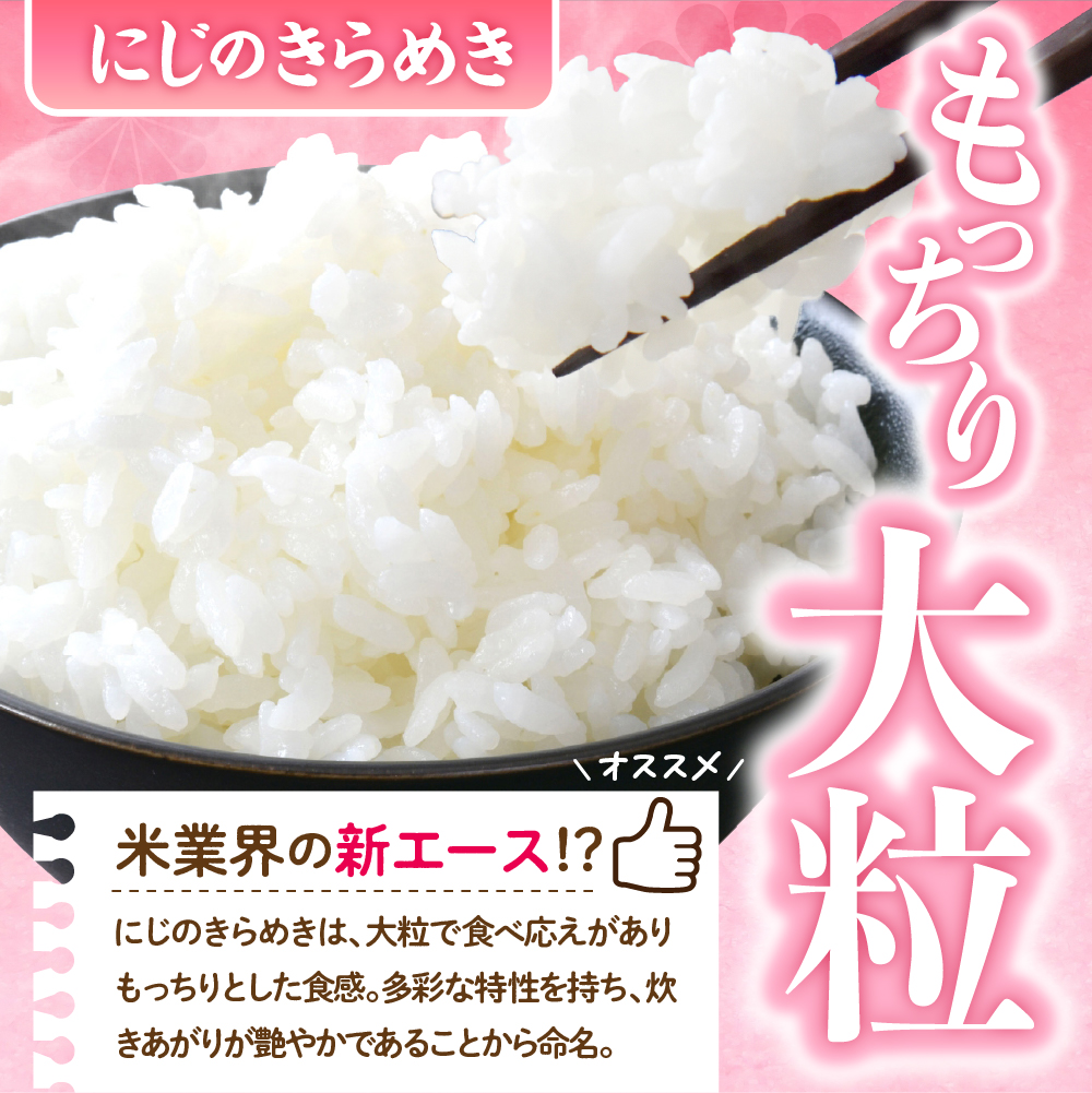 2026年4月発送【令和7年度産】群馬県千代田町産 にじのきらめき 10kg(5kg×2袋) (精米) 群馬県 千代田町
