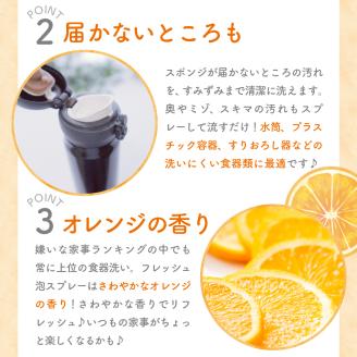 食器用洗剤　Fresh泡スプレー 本体　群馬県　千代田町〈マルフクケミファ〉