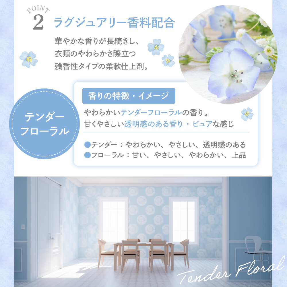 柔軟剤 パルファムボーテテンダーフローラル 480ml×16個 (1ケース)