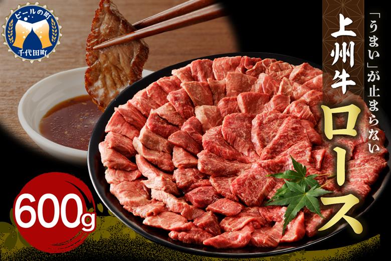牛肉 ロース 【上州牛】 600g  群馬 県 千代田町