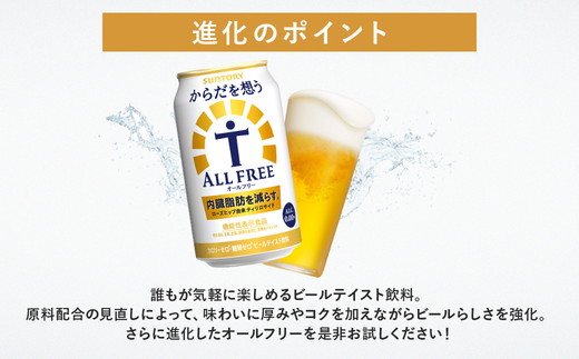 【2箱セット】サントリー　からだを想うオールフリー（500ml×24本）×2箱