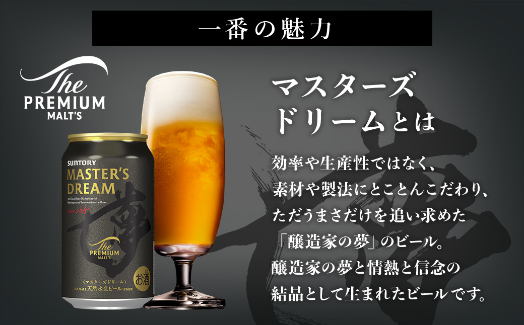 【3ヶ月定期便】サントリー ザ・プレミアム・モルツ マスターズドリーム 350ml×24本