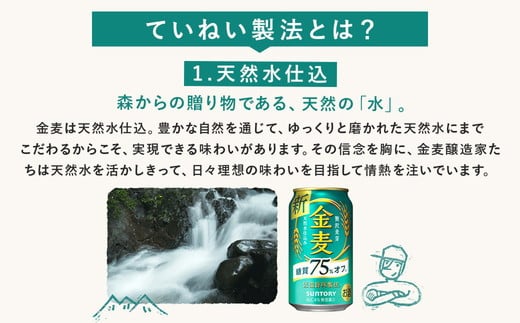 【5か月定期便】 サントリー　金麦糖質75％オフ（350ml×48本）（高田屋本店）