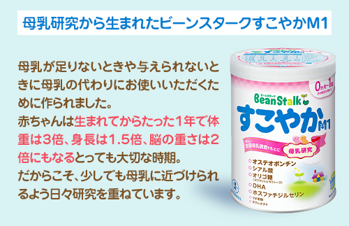 粉ミルク 雪印ビーンスターク すこやかM1 大缶800g×2缶セット/0ヶ月～1歳向け