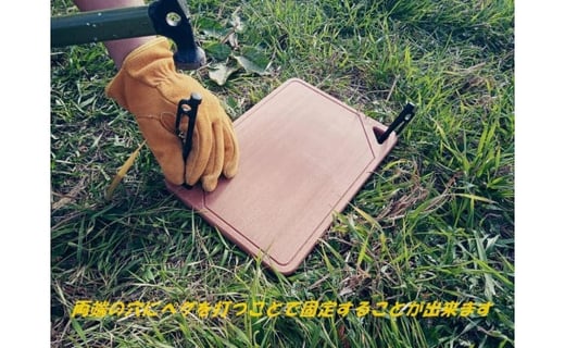 新素材アイセルウッド80！樹脂製薪割り台！刃物を傷めにくいちょうどいい硬さ！薪割り台(亀甲)