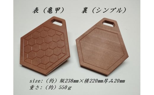 新素材アイセルウッド80！樹脂製薪割り台！刃物を傷めにくいちょうどいい硬さ！六角薪割り台(亀甲)